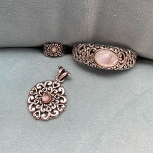 Sterling silver 3piece filigree set